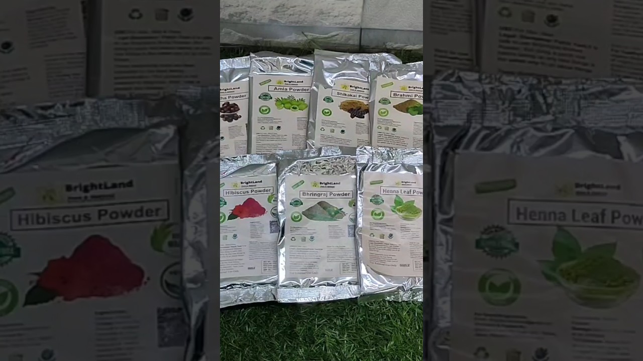 Herbal Hair Mask Powder #brightland  #Shorts #HairCare