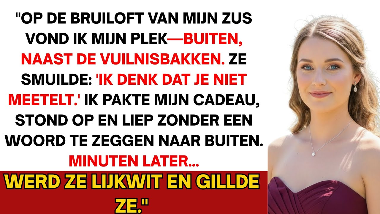 Op de bruiloft van mijn zus belandde ik in de gang, dus vertrok ik; wat er volgde, schokte iedereen.