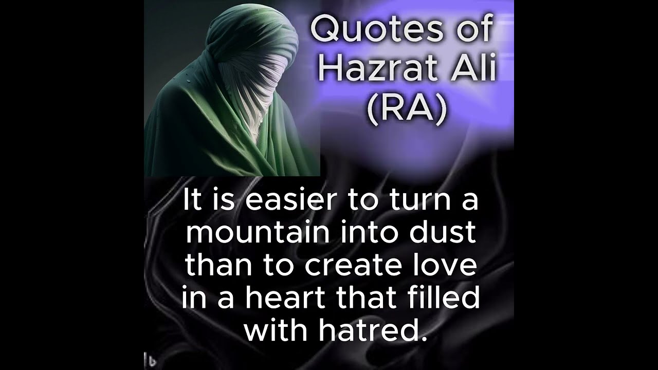 Unforgettable Life Lessons from Hazrat Ali #quotes