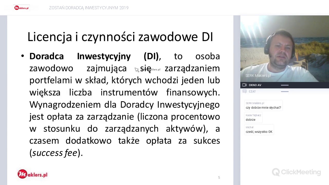 MAKLERS.PL  -  ZOSTAŃ DORADCĄ INWESTYCYJNYM -  2019