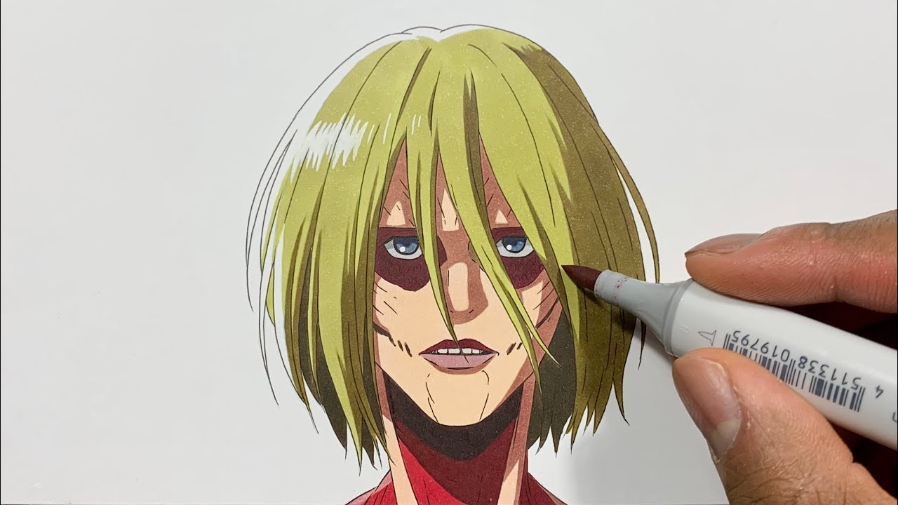 How to Draw Female Titan Easy - Attack on Titan (Shingeki no Kyojin / 進撃の巨人 )