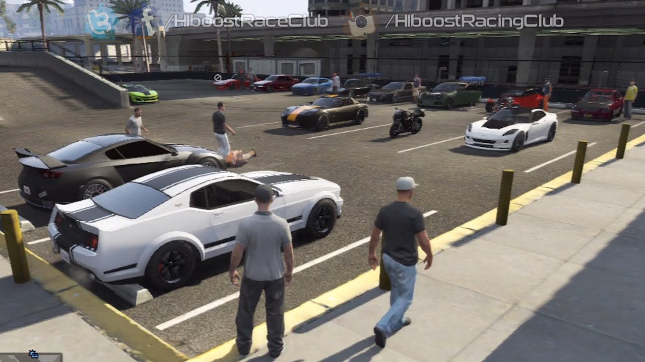 Grand Theft Auto V Online (PS3) | Street Car Meet Pt.10 | Coquette Build, Drags, Cruise & More