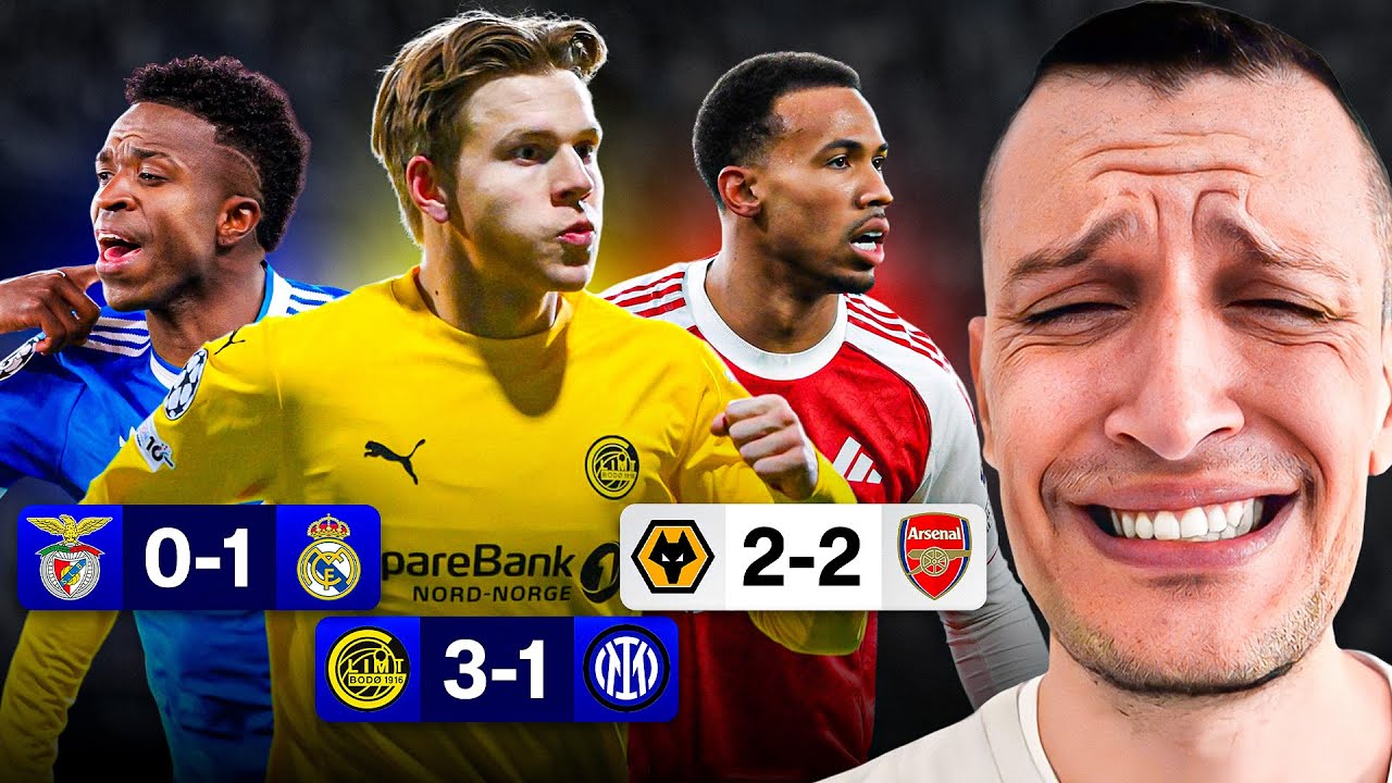 CHAMPIONS LEAGUE KNOCK OUTS DRAMA + ARSENAL BOTTLE!!!!!!!!!!!!!