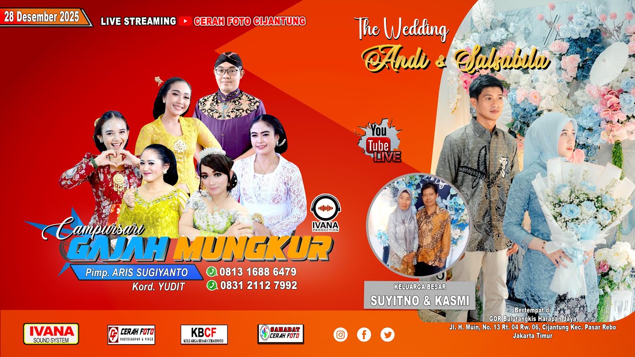 🔴LIVE Campursari Gajah Mungkur 0813 1688 6479  /  Resepsi Pernikahan  Andi  & Salsa /  Ivana Audio