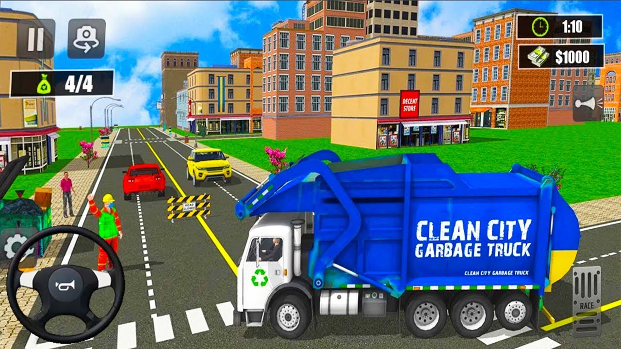 Garbage Truck Driver 2020: Trash Dump Cleaner - Garbage Truck Simulator - Gameplay Android FHD