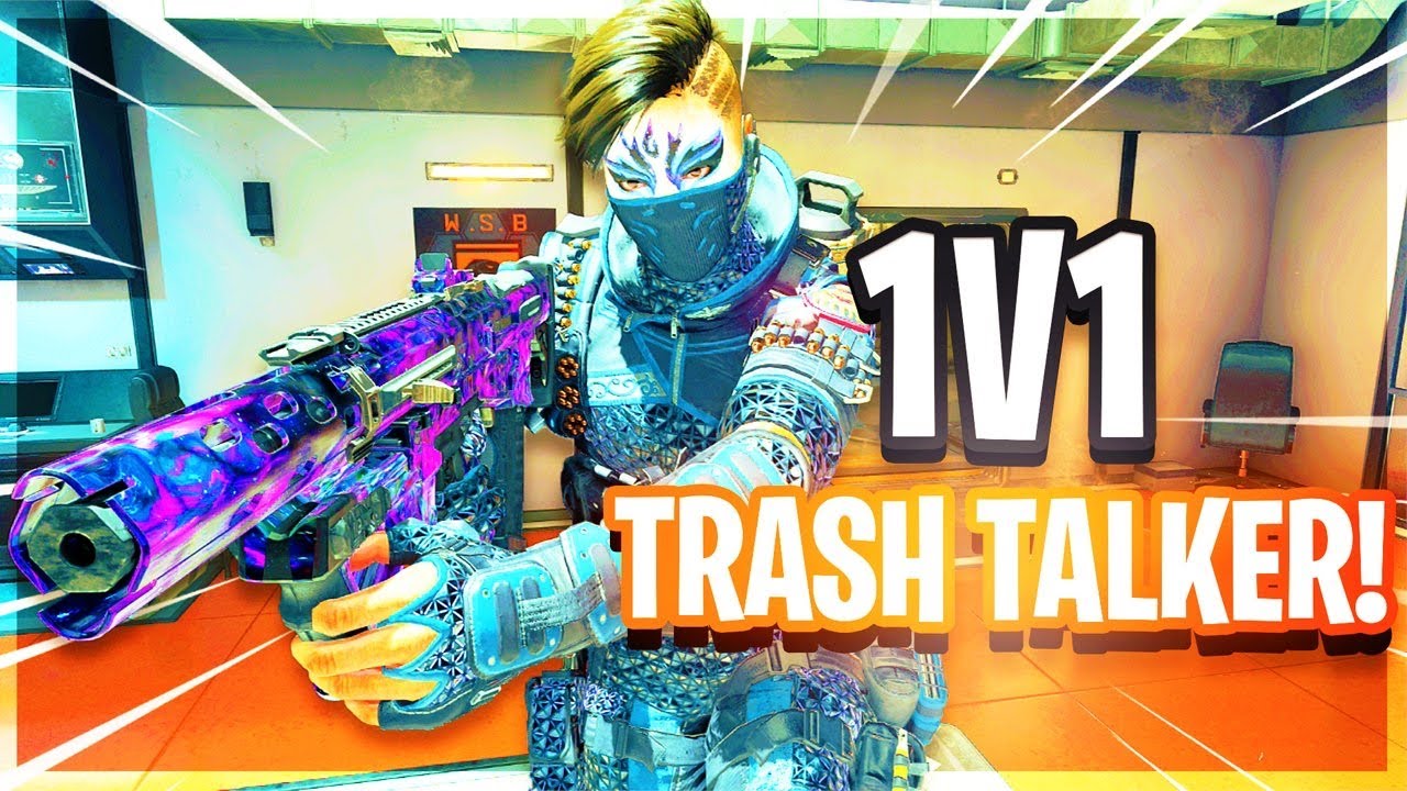 1v1 vs a TRASH TALKER.. he said xProMvz dropped me off 🤦🏽‍♂️ (Black Ops 4)
