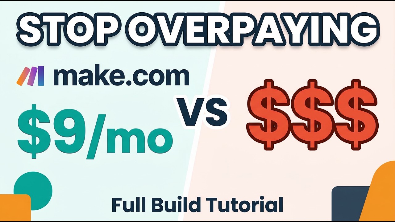 Stop Overpaying for Zapier — Make.com Does More for Less (Full Build Tutorial)