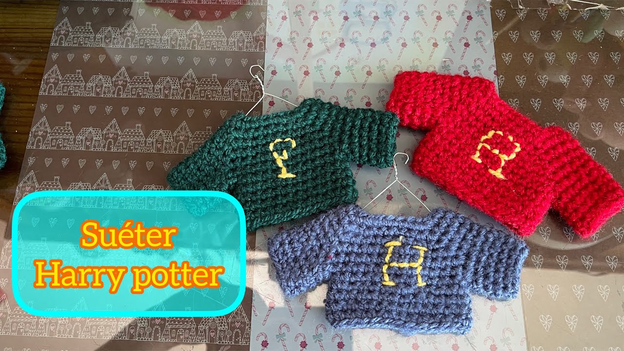 Como tejer SUÉTER de Harry Potter en ganchillo paso a paso tutorial crochet