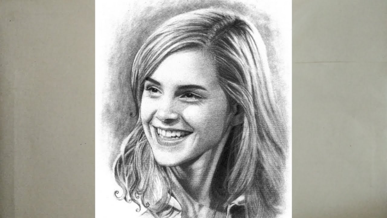 Drawing Emma Watson | graphite sketch |