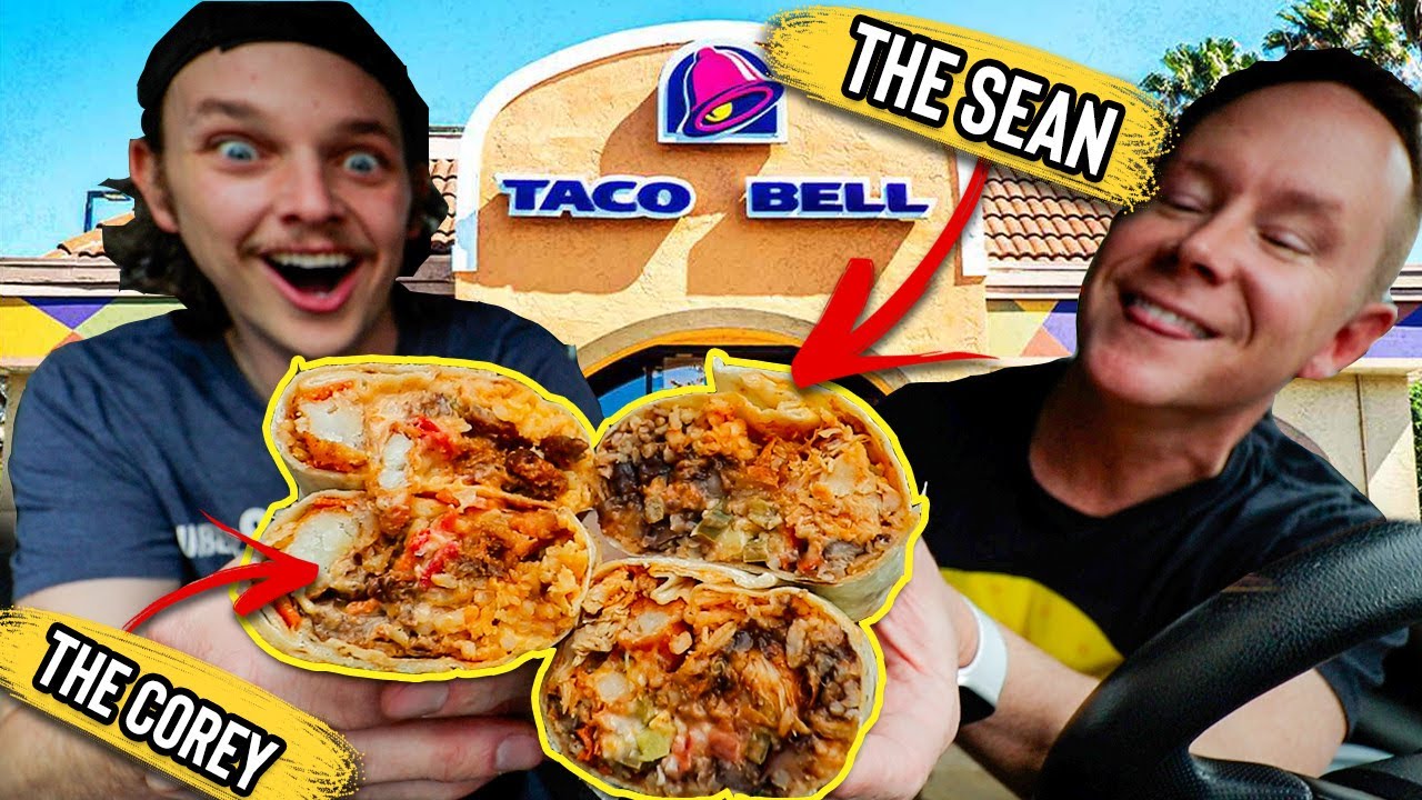 We EACH Built Our ULTIMATE Taco Bell Burrito HACKS!