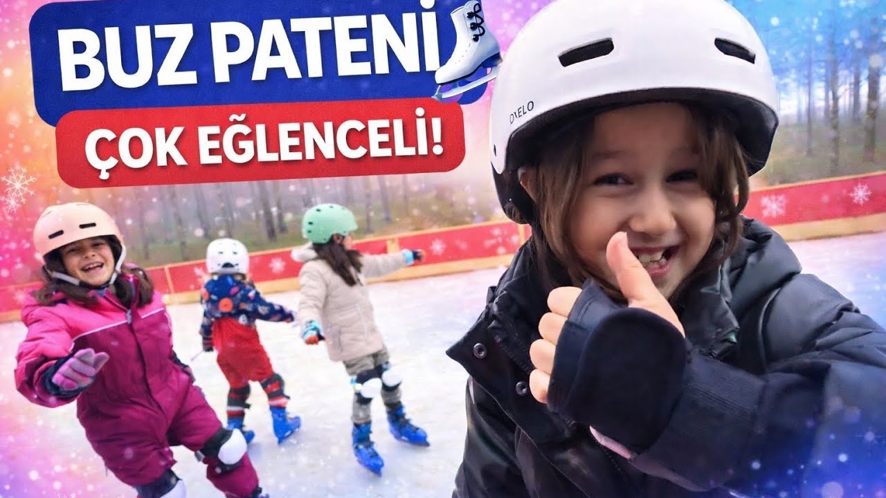 Çocuklarla Buz Pateni ⛸️ | Çok Eğlenceli Kış Aktivitesi