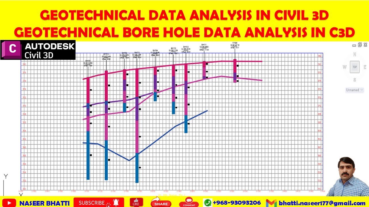 Geotechnical Model in Civil 3d | Display Bore hole Data in Civil 3d | Bore Hole Profile in Civil 3d