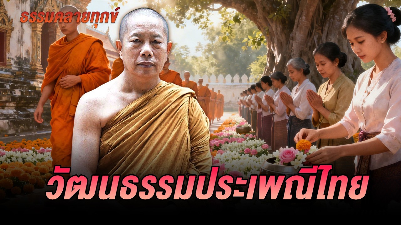ธรรมคลายทุกข์ : วัฒนธรรมประเพณีไทย - จากพระมหาบุญช่วย ปัญญาวชิโร