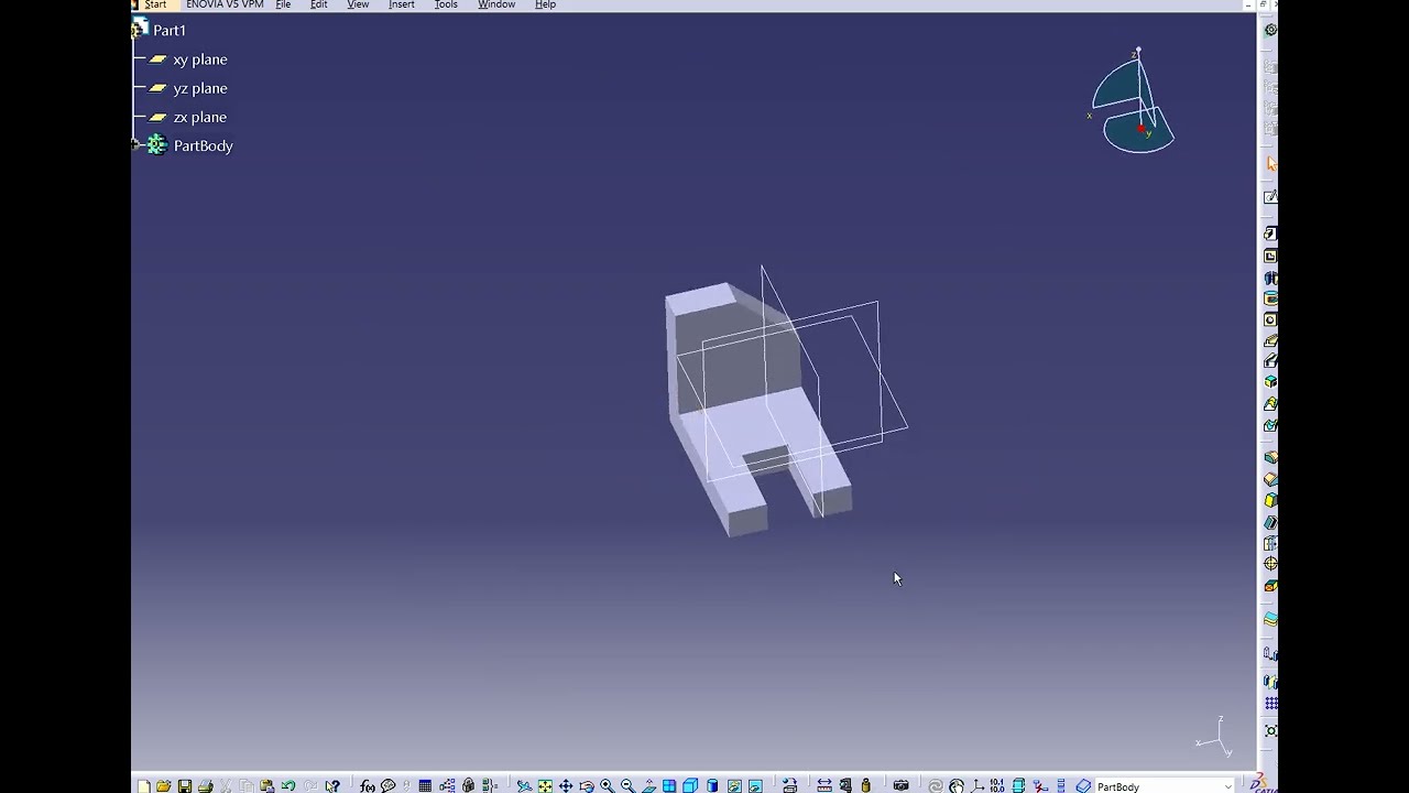 CATIA V5 for Beginners: Sketch Constraints, Pad & Pocket - 1