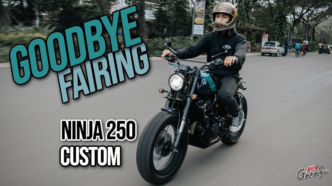 CUSTOM KAWASAKI NINJA 250 KONSEP SCRAMBLER - Full Review | AKAGARAGE | #AkaVlog11