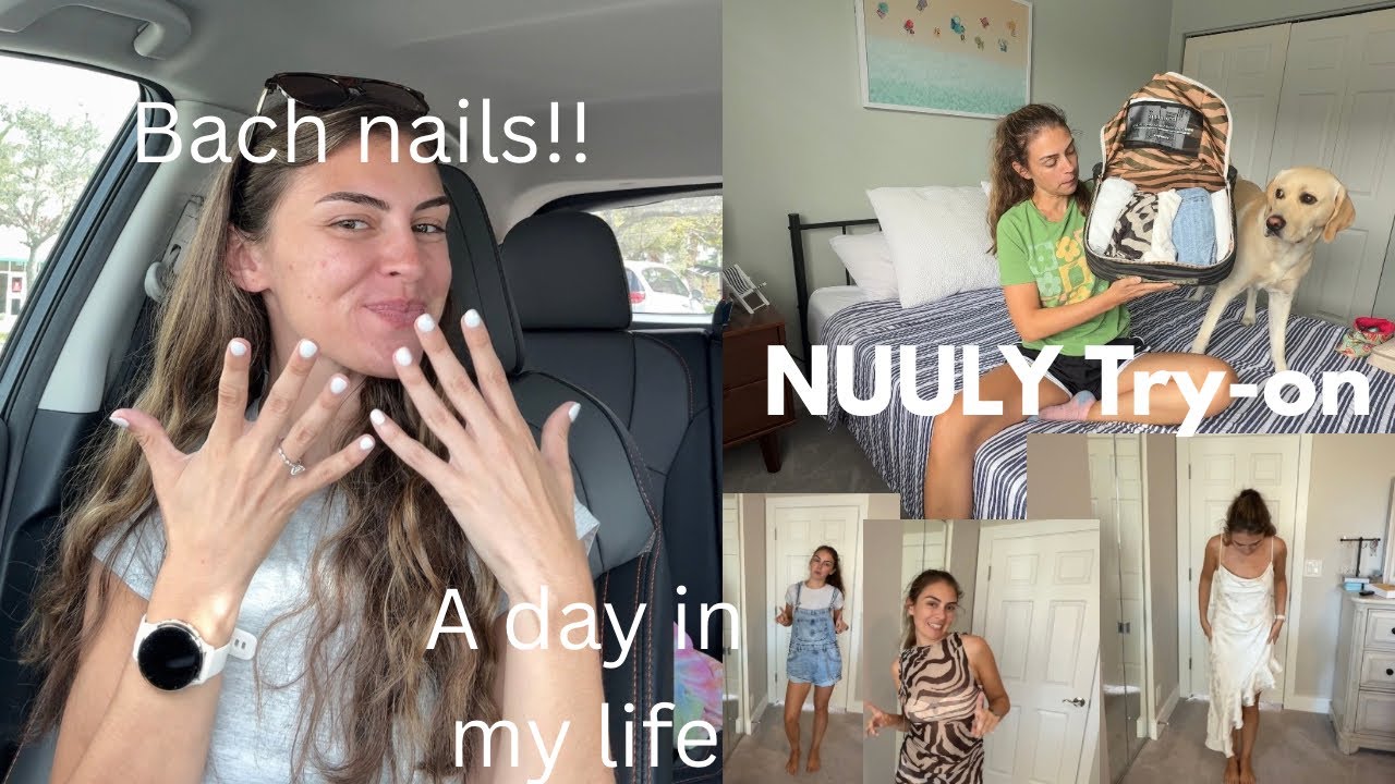 Bachelorette Prep Vlog ✨ Getting My Nails Done + Nuuly Try-On Haul