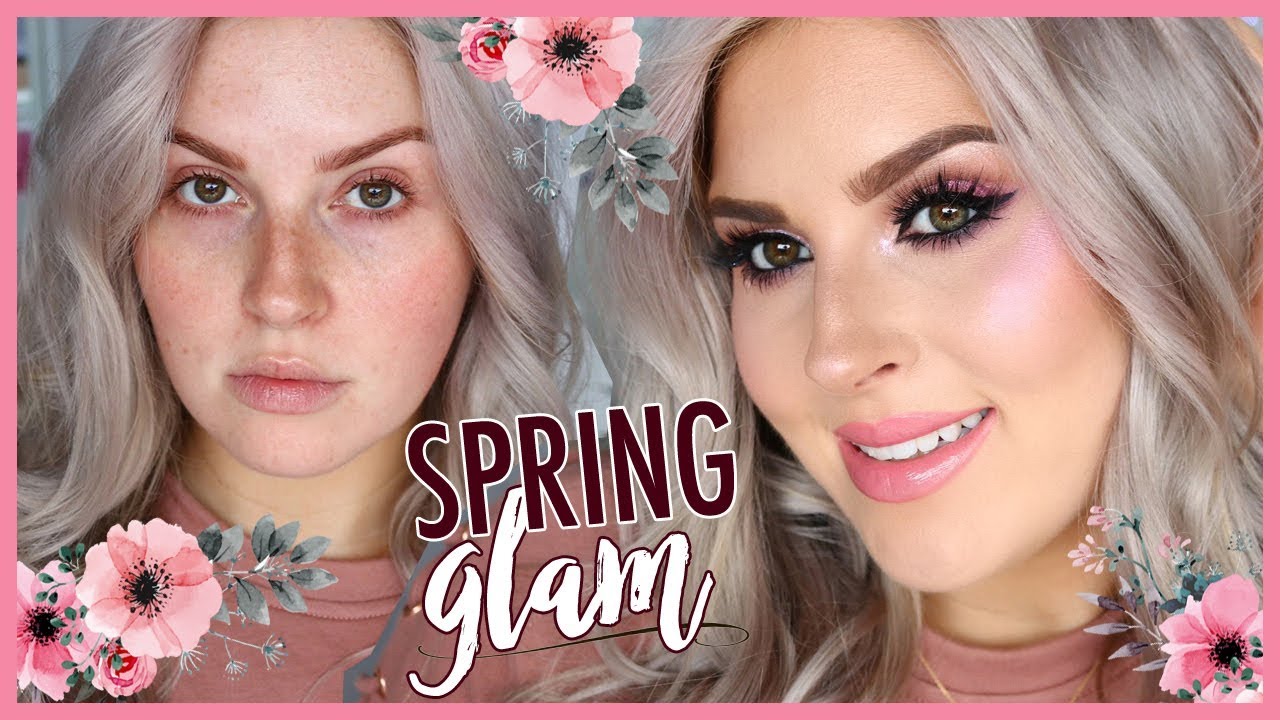 SPRING GLAM MAKEUP 🌻 Chit Chat Get Ready With Me!