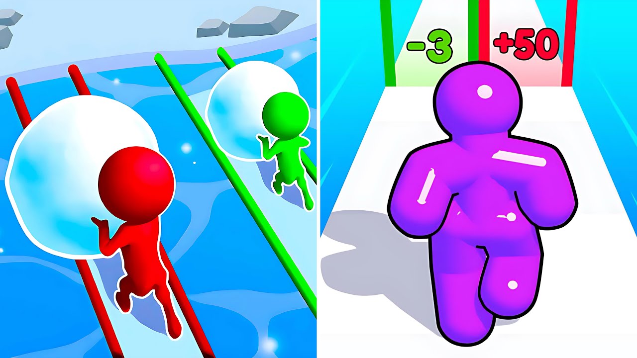 Tall Man Run 🆚 Snow Race 99999 Andriod IOS Levels Walkthrough Gameplay