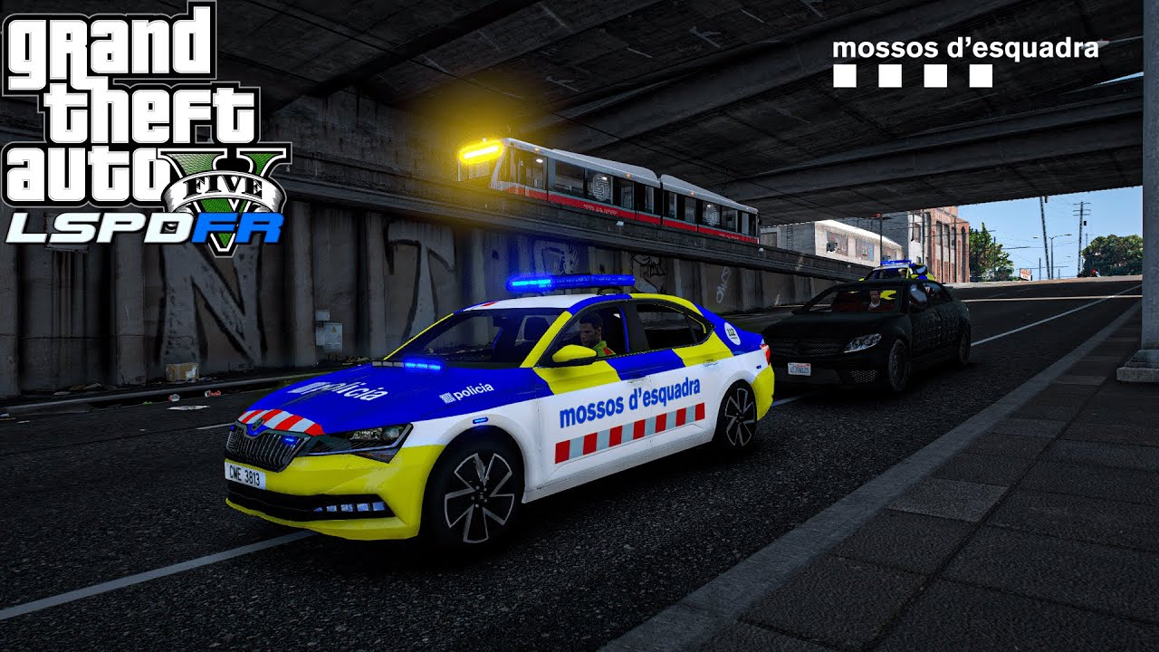 GTA V - LSPDFR #63 Escolta a un Futbolista Profesional | Mossos d'Esquadra Trànsit/Tráfico