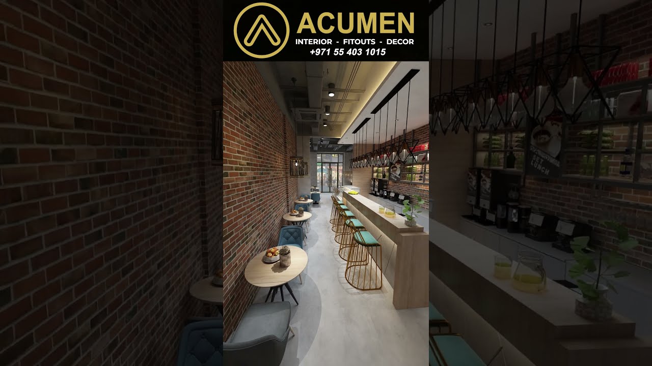 Coffee Shop Interior Design Ideas and Concepts |Fit Out Companies in Dubai|#office #shorts