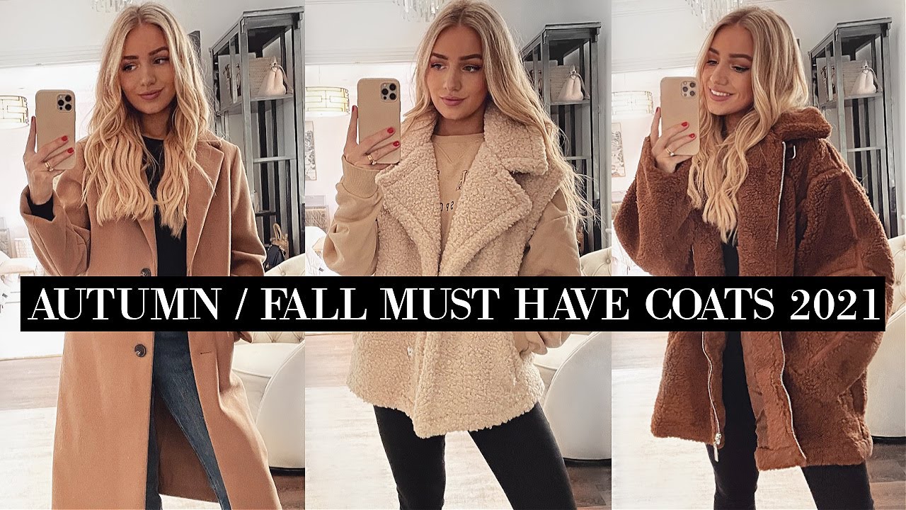 AUTUMN / FALL MUST HAVE COATS 2021 / Teddy Coats, Aviators, Blazers, Camel Coat