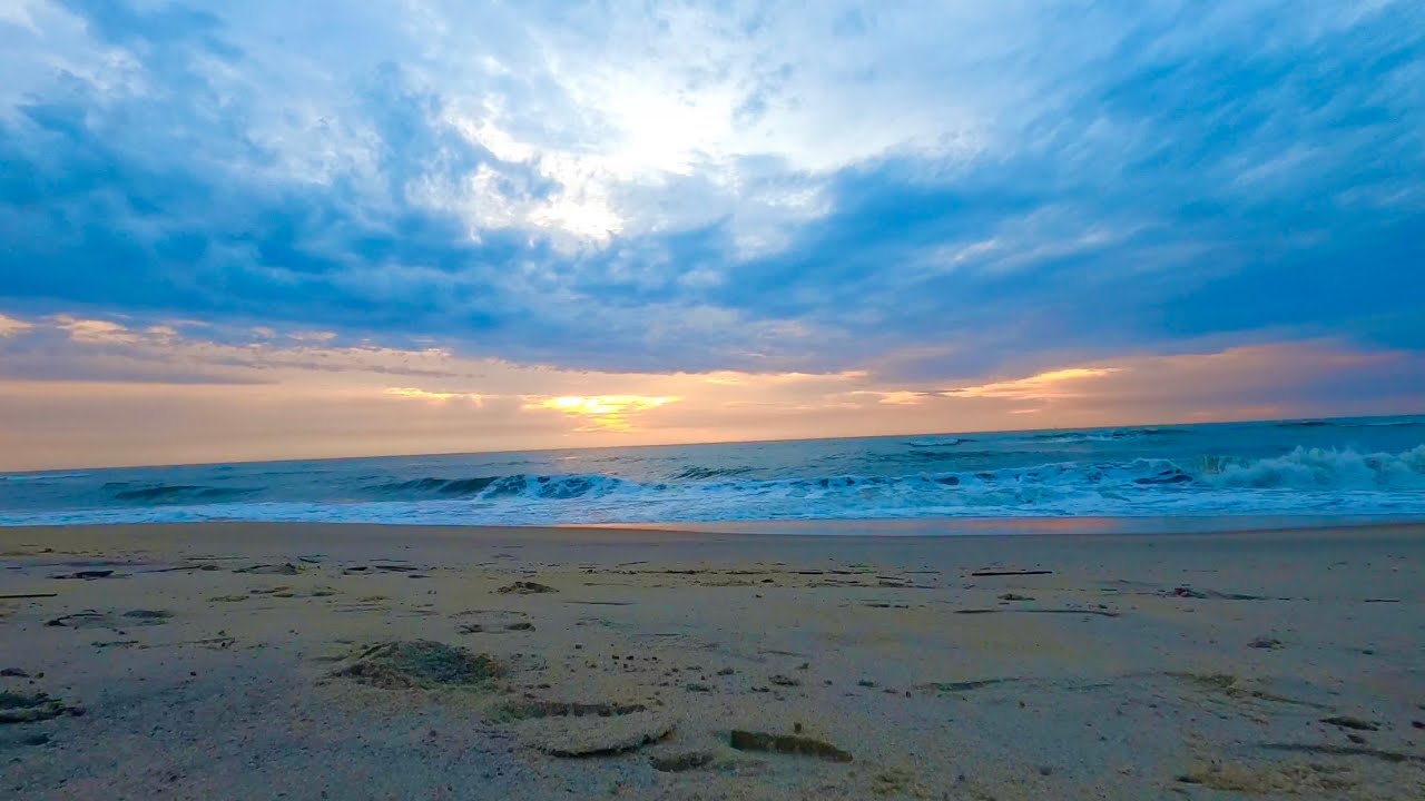 Chincoteague Assateague Island VA Sunrise 30 Minutes of Relaxation Meditation. Ocean Waves No music