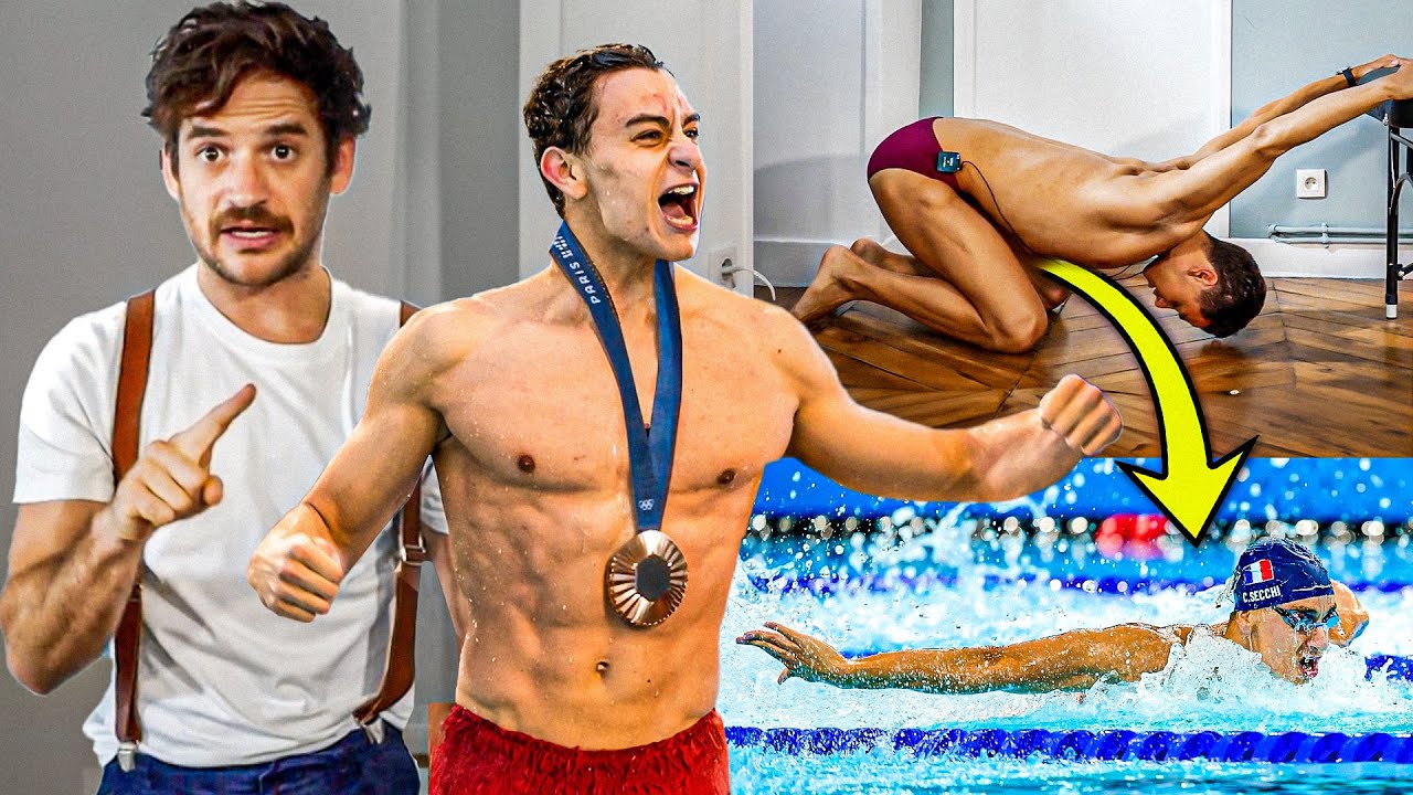 Le PHYSIQUE HALLUCINANT d'une médaille de Bronze de natation : ANALYSE de Clément SECCHI