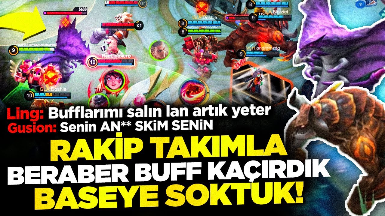 KESİN BU SEFER BAN YEDİM MOBİLE LEGENDS | RAKİPLERLE BUFFLARI BASEYE NASIL GÖTÜRDÜK ÇOK RİSKLİ OLDU