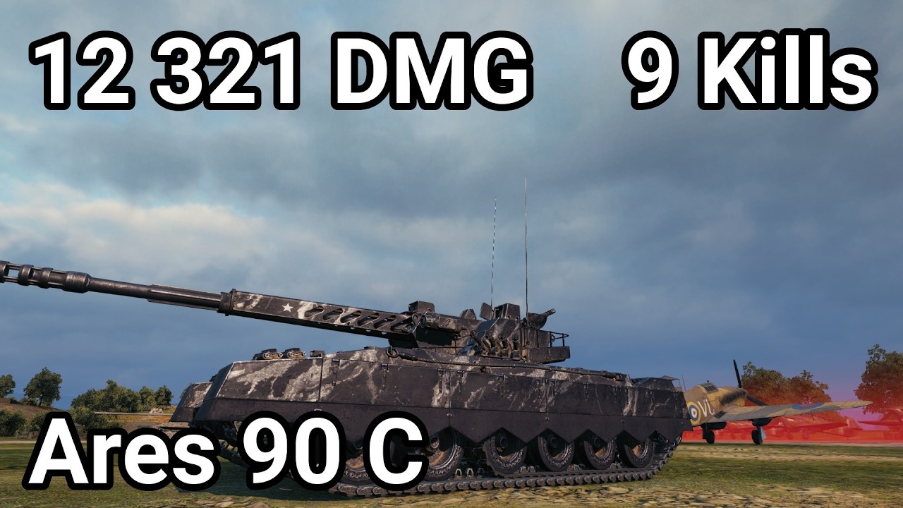 ARES 90 C: 9 KILLS 12.3K Damage - THIS AUTOCANNON IS ILLEGAL! | WoT 2.2