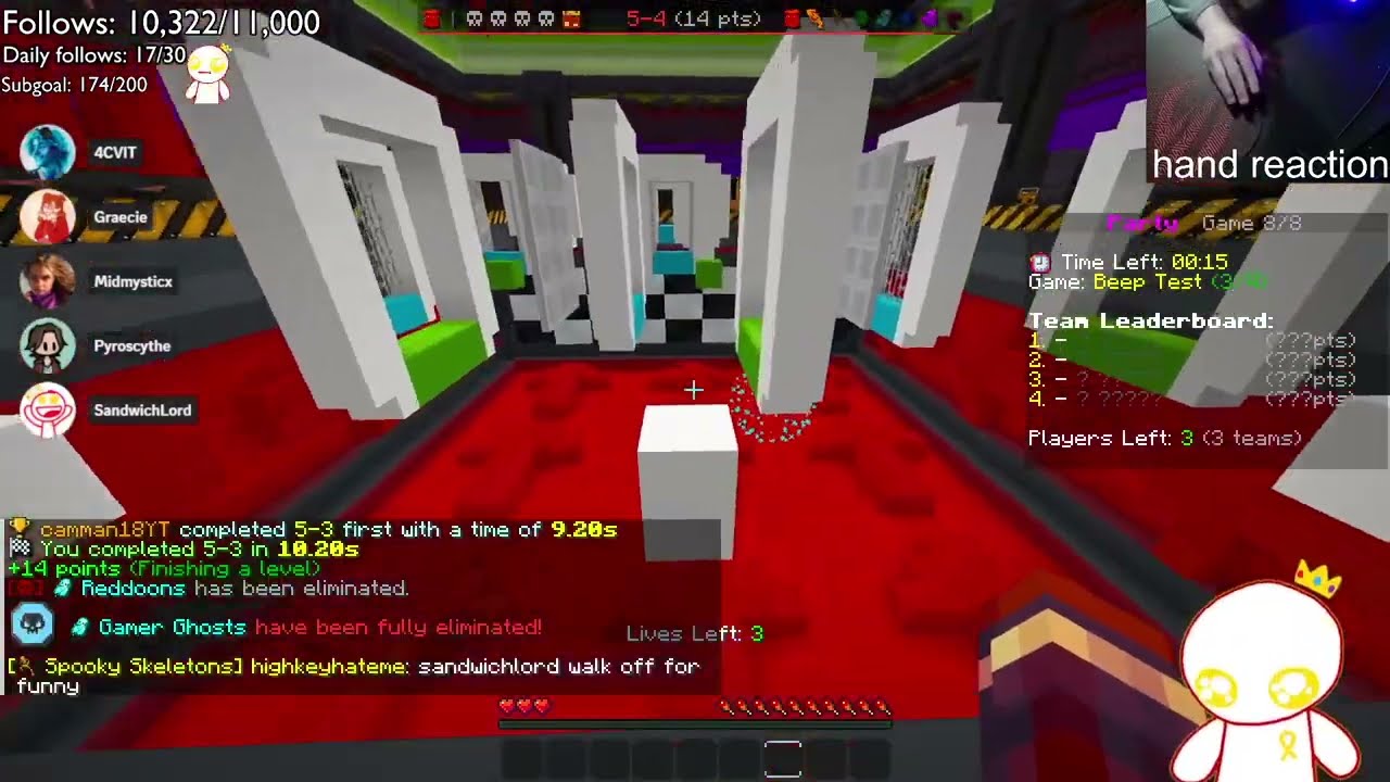 Sandwichlord PERFECT Beep Test in Block Wars 8