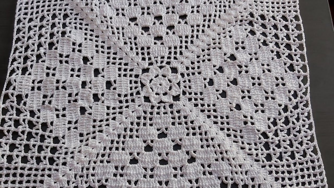 Square rendado para colchas e almofadas parte 1