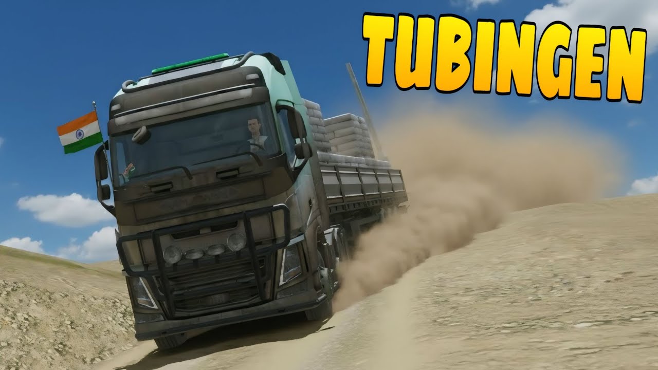 Volvo Truck Drive In Tubingen | Turbingen To Stuttgart | Truckers Of Europe 3 | Gourav Wheel Gaming 