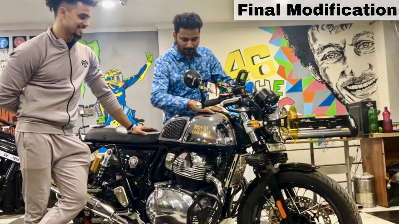 Complete Modification 🚀💥 2023 RE Continental GT-650 / Gursewak Exhaust, PPF,  Fog & Hazard Lights