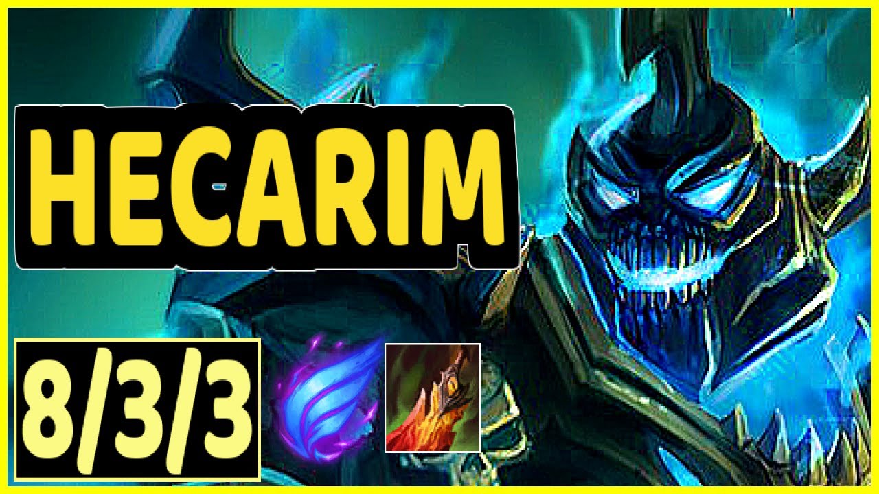 HECARIM VS ZAAHEN - 8/3/3 KDA JUNGLE GAMEPLAY