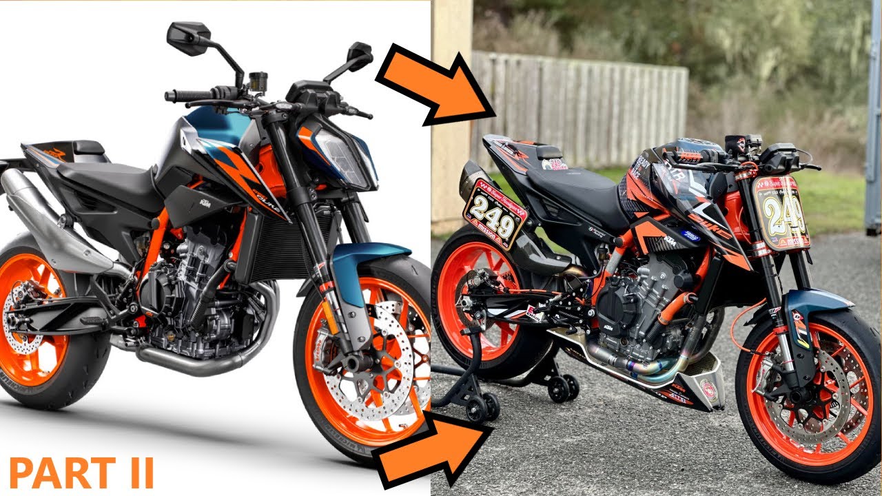 890 Duke Super Hooligan Build! | Part II: Initial Build