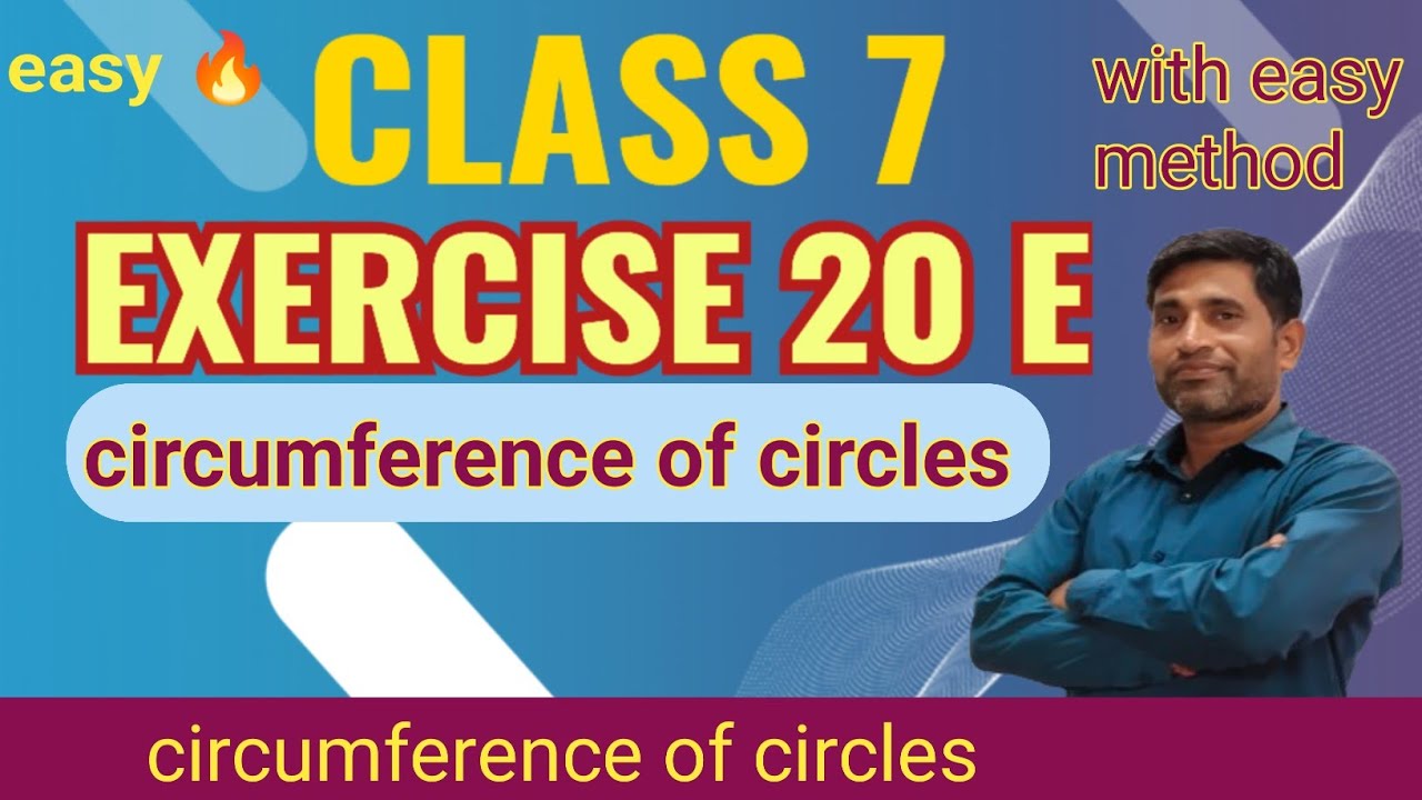 Class 7 exercise 20 E. RS Aggarwal Maths solution class 7th , circumference of circles, class 7th 