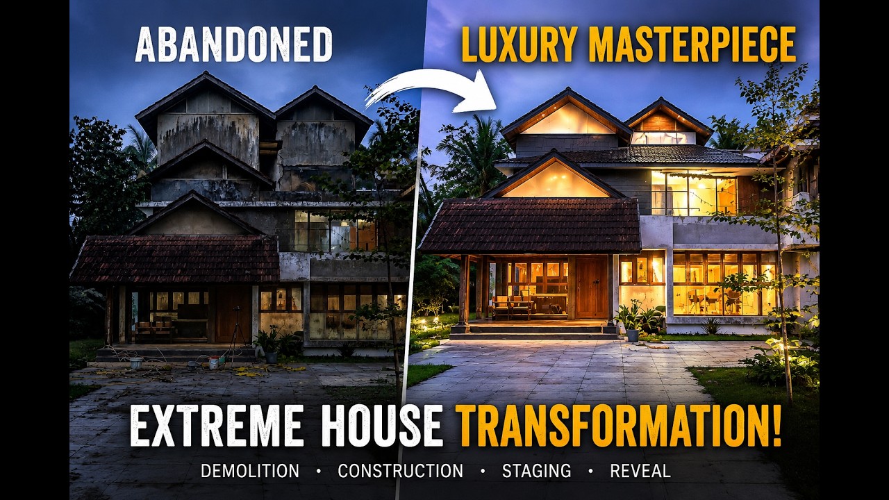 Abandoned House to Luxury Masterpiece | Full Restoration Timelapse