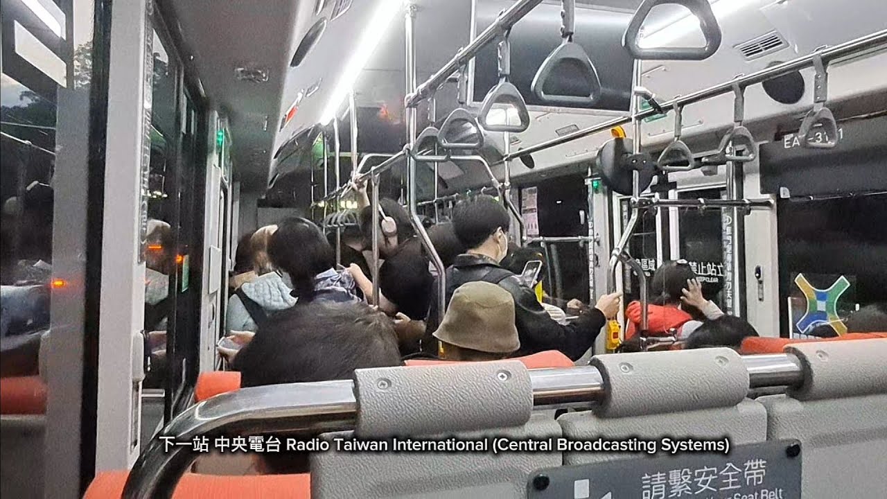 〔首都客運〕祝大家除夕快樂～內科通勤專車22路線，成功路三段-捷運圓山站，路程景～拍攝過程偏晃，敬請見諒，謝謝！