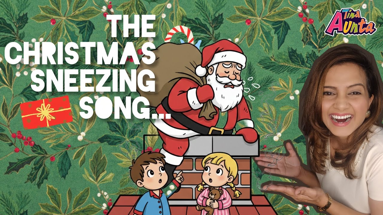 Christmas song- When Santa stuck down the chimney... by Tina Aunta (Christmas sneezing song)