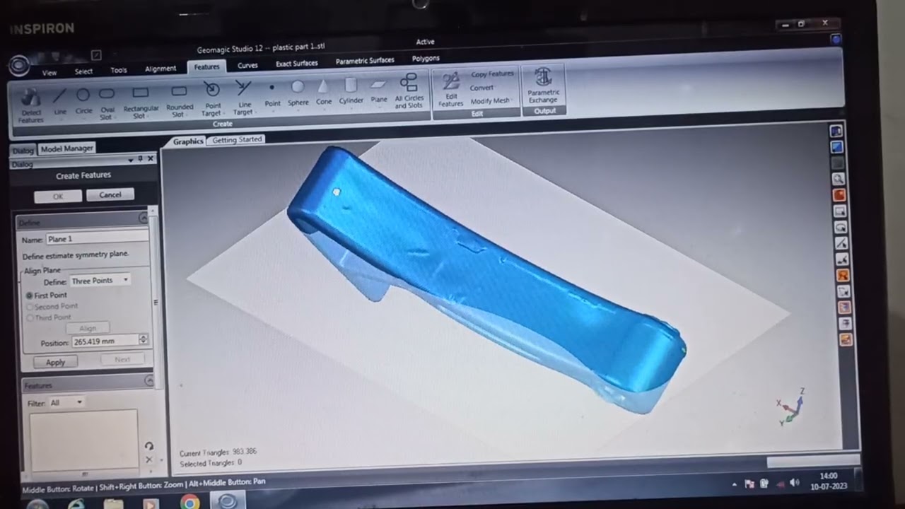 How to align stl file || how to work on surfacing || 3d model 