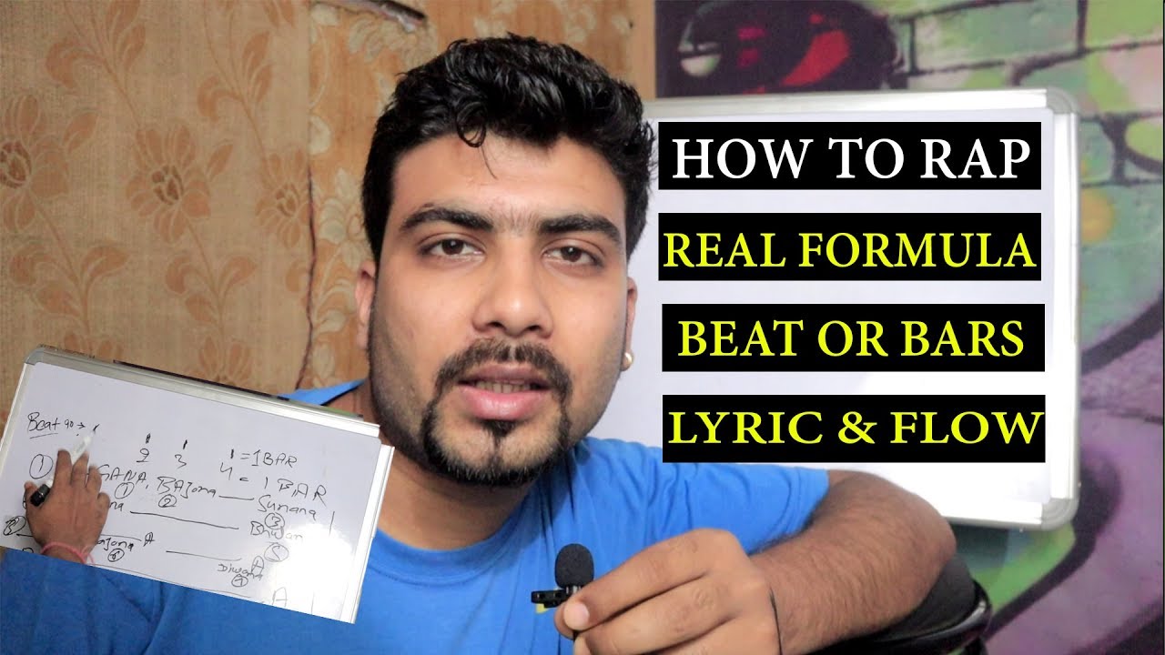 Fundamentals of Hindi Rap on Beat & Flow formula | Bars Example on White Board | HINDI RAP