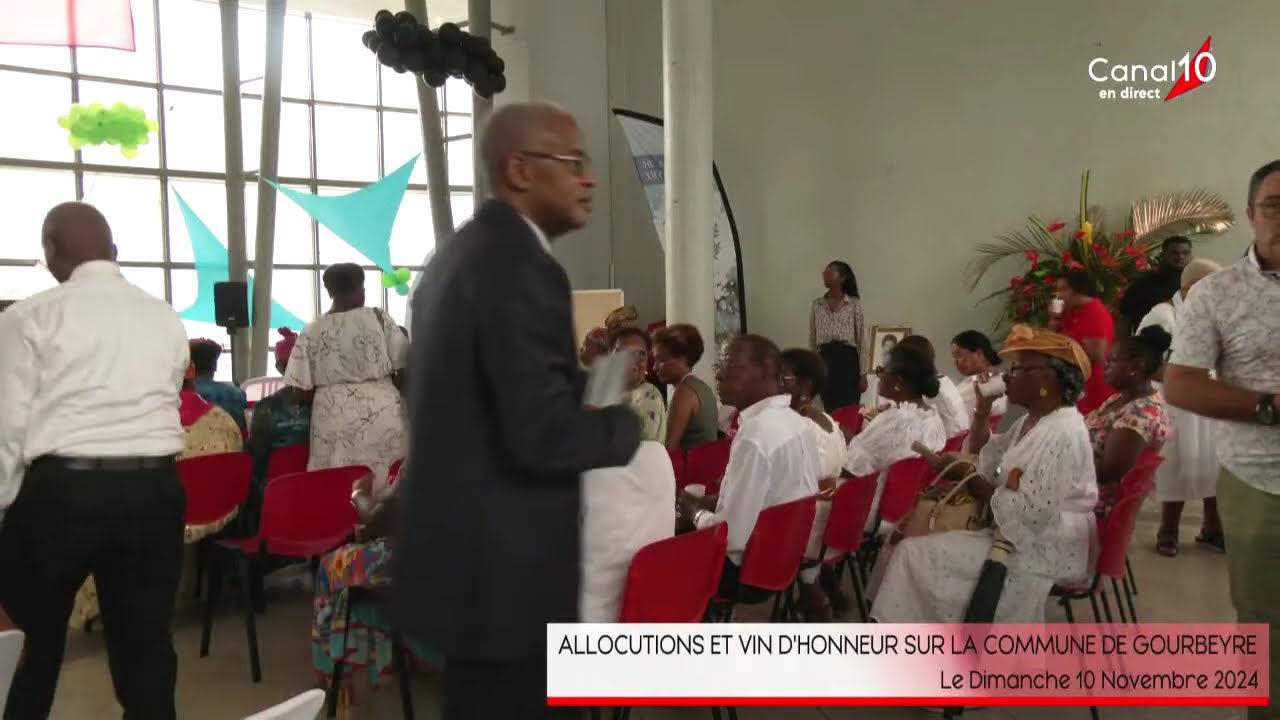 ALLOCUTIONS & VIN D'HONNEUR A LA VILLE DE GOURBEYRE