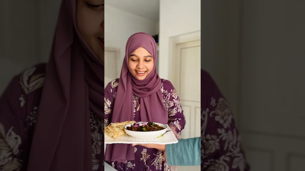 Beef curry and porotta,a love story😄❤️ #trending #trendingshorts