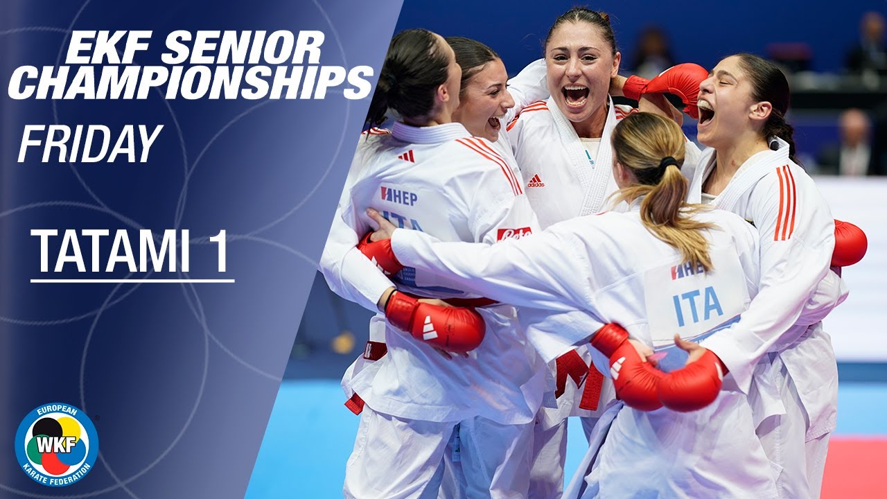 EKF Senior Championships | Day 3 - Tatami 1 | WORLD KARATE FEDERATION