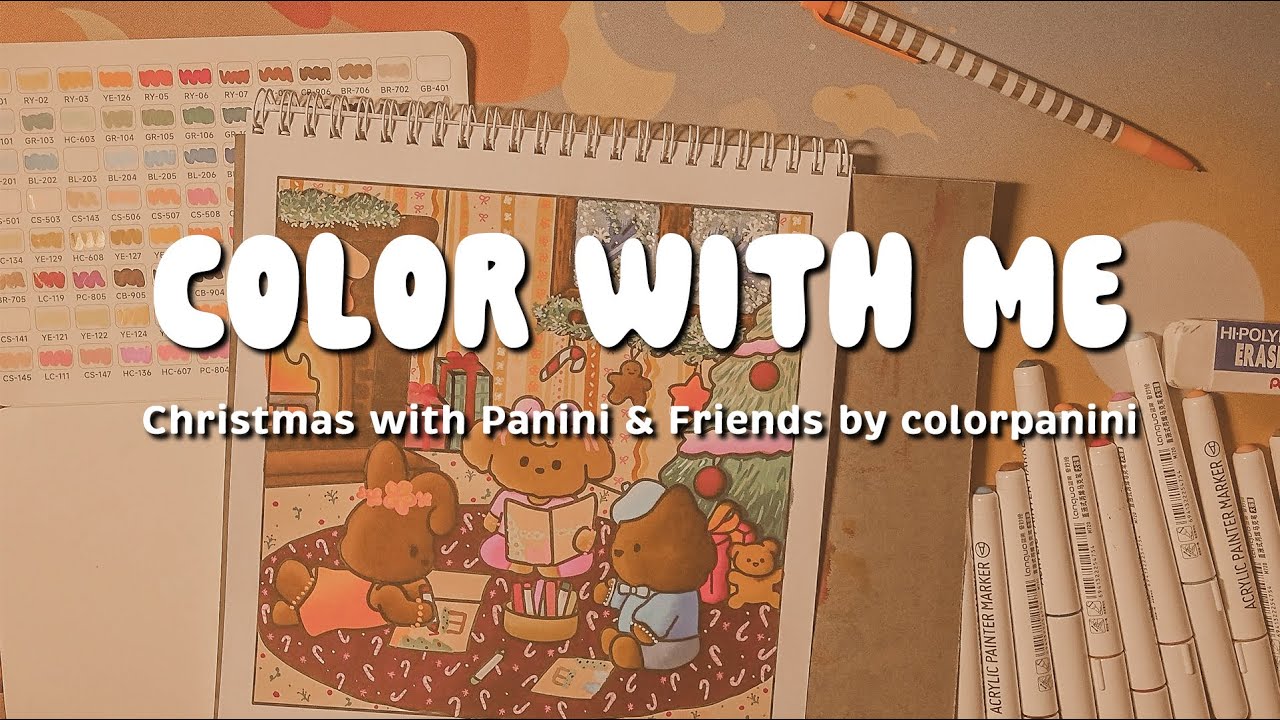 COLOR WITH ME | Buddy Color | Christmas with Panini & Friends by @ColorPanini
