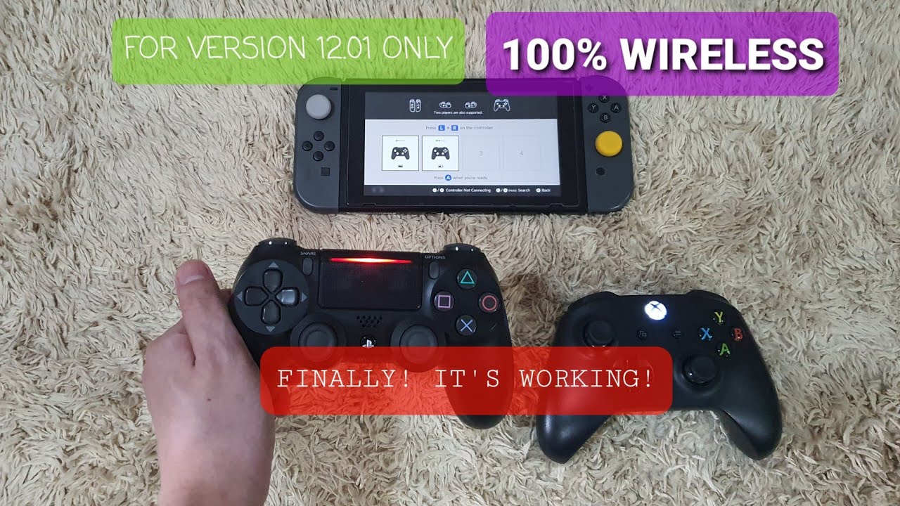 НОВОЕ ОБНОВЛЕНИЕ: контроллер PS4 DS4 и контроллер Xbox One S для версии Nintendo Switch