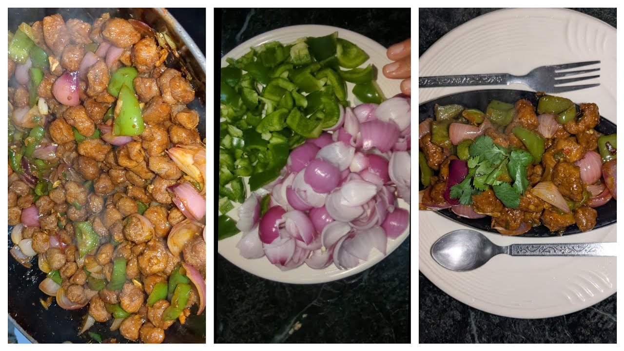 ghar par banana sikhe Aasan tarike se Chilli soyabean😋#viral #trending #virelvideo #trend #food 