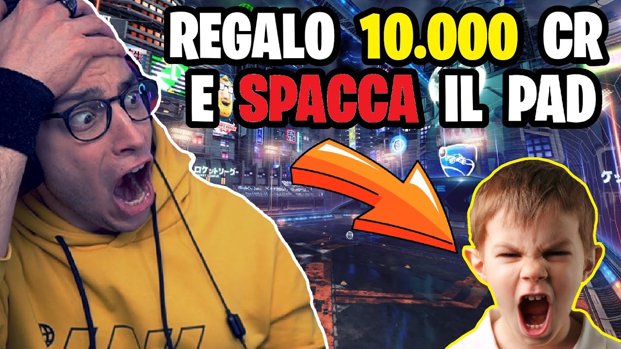 REGALO 10.000 CREDITI e UN FAN SPACCA il PAD su ROCKET LEAGUE *pericoloso*