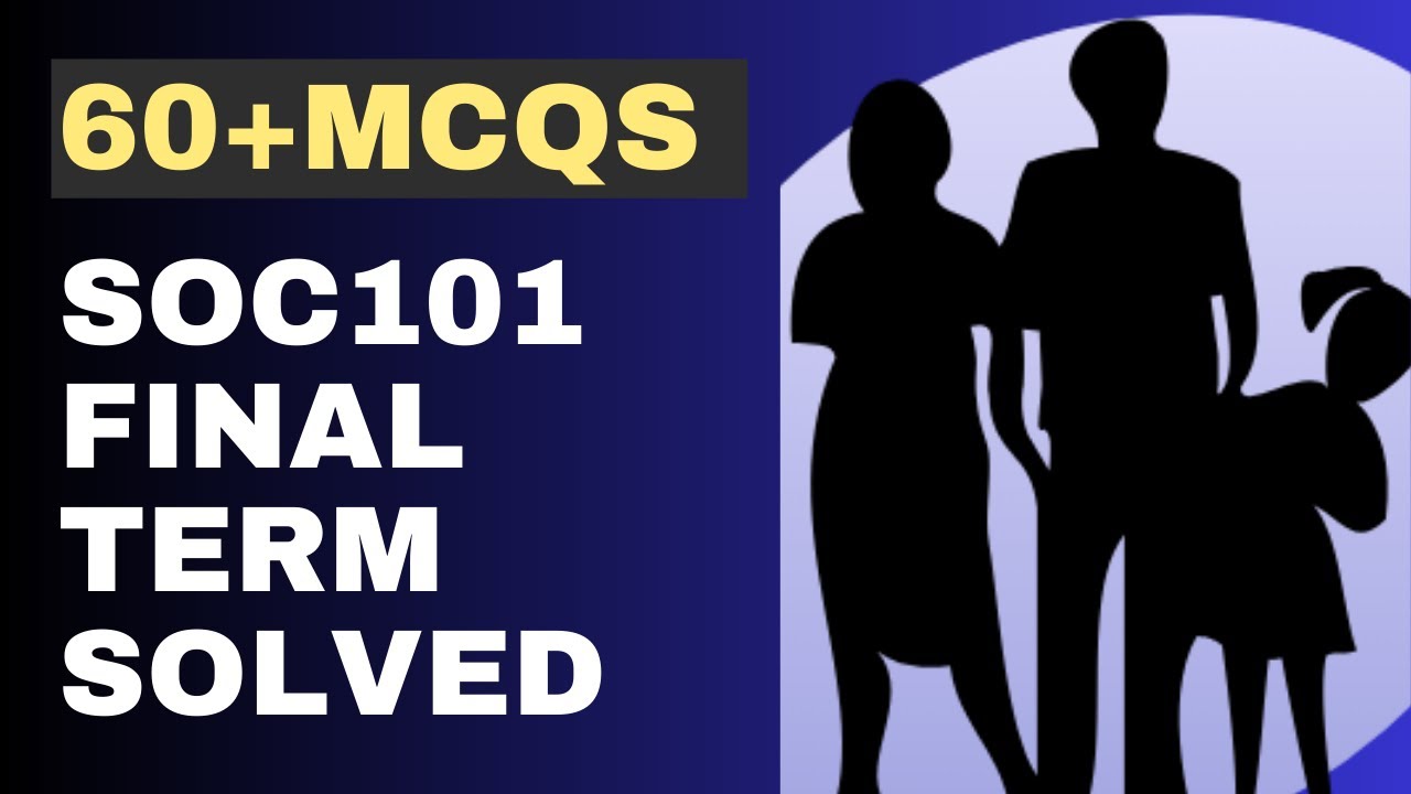 SOC101 Final Term Solved MCQs [60+ Objective Questions]