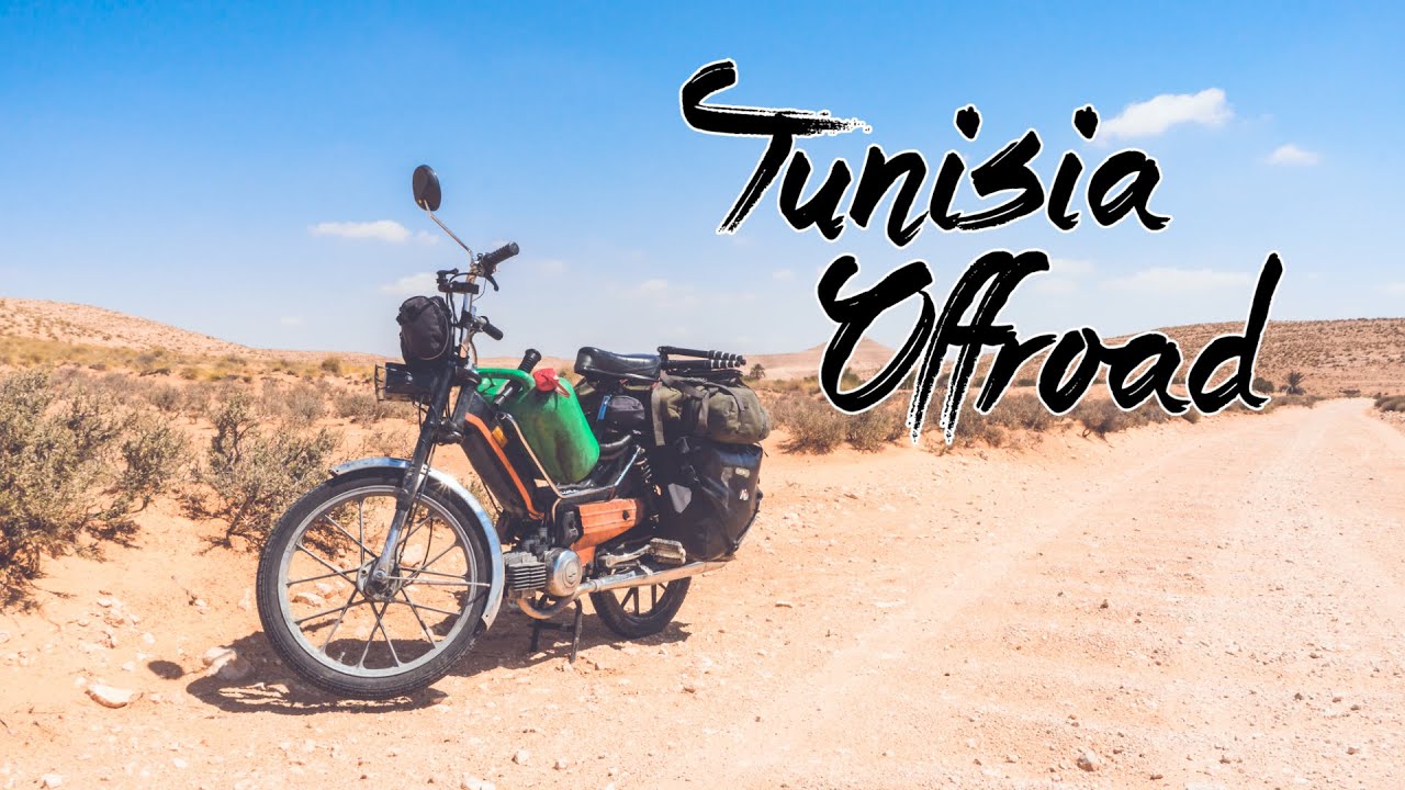 Tunisian dirt Roads on a Moped | Puch Maxi Touring in the Sahara